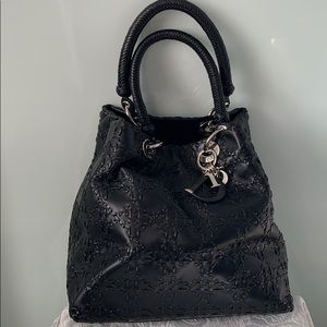 Dior Lambskin Leather Cannage Bucket Bag